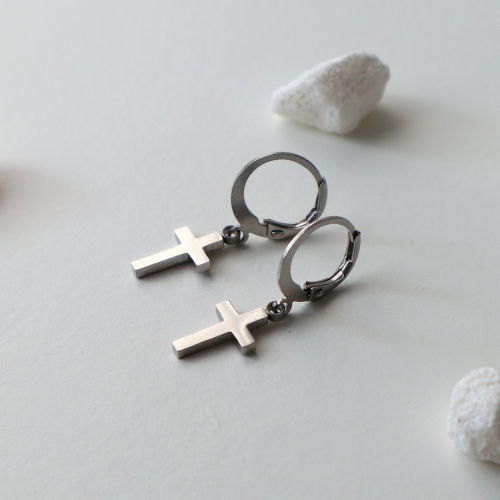 pendientes aros cruz giudecca