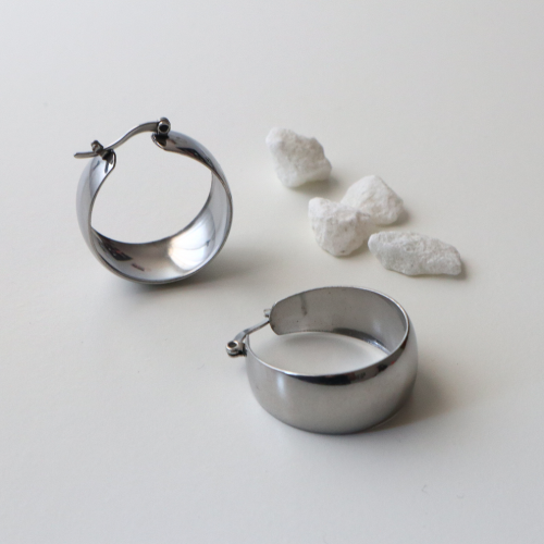 pendientes aros anchos