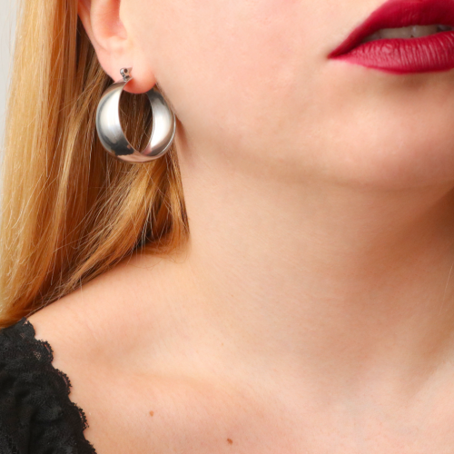 pendientes aros anchos