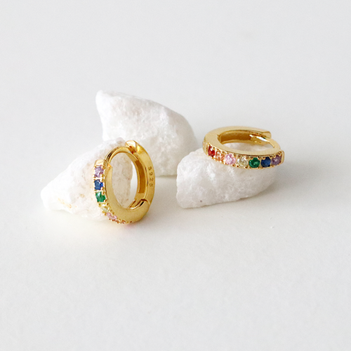 pendientes aros colores
