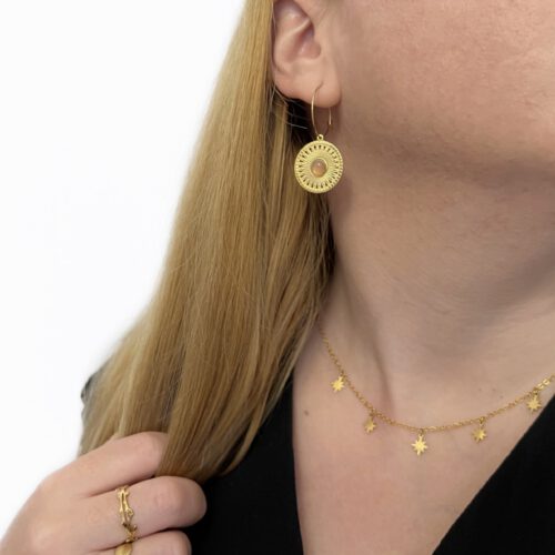 Pendientes Boho Dorados - Imagen 3