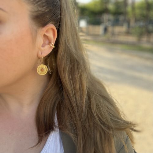 Pendientes Boho Dorados - Imagen 2