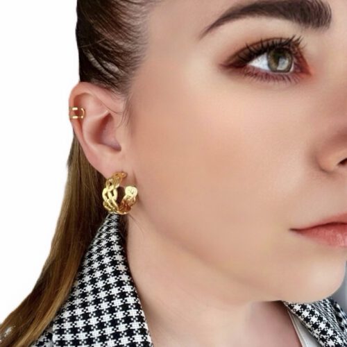 Pendientes Aros Trenzados - Imagen 2